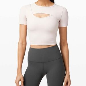 Lululemon Get Centred Short Sleeve - Misty Pink